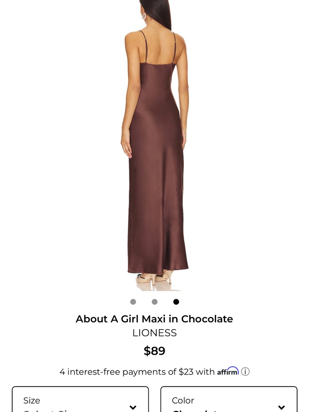 About a Girl Maxi in Chocolate - Picture 3 of 5